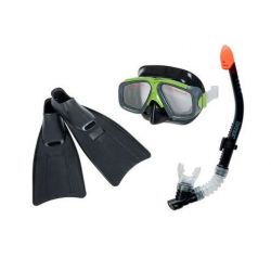 Set buceo Máscara antiparra + snorkel + patas de rana 21554/1 i450