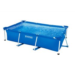 COMBO Pileta De Lona Rectangular Intex 300x200x75CM + boya + colchoneta 25898/0 i450