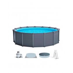 PILETA ESTRUCTURAL INTEX PRISM GRAFITO 478 X 124 27827/6  26384 i450