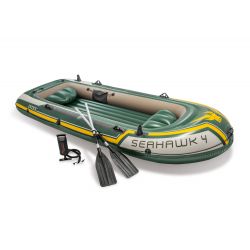 Bote Gomón Inflable Intex Seahawk 4 Set 351 x 145 x 48 cm 19591/9 i450