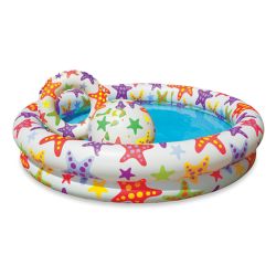 Pileta Inflable Star 150 Lt 122 x 25 cm + Flotador + Pelota 21578/1 i450