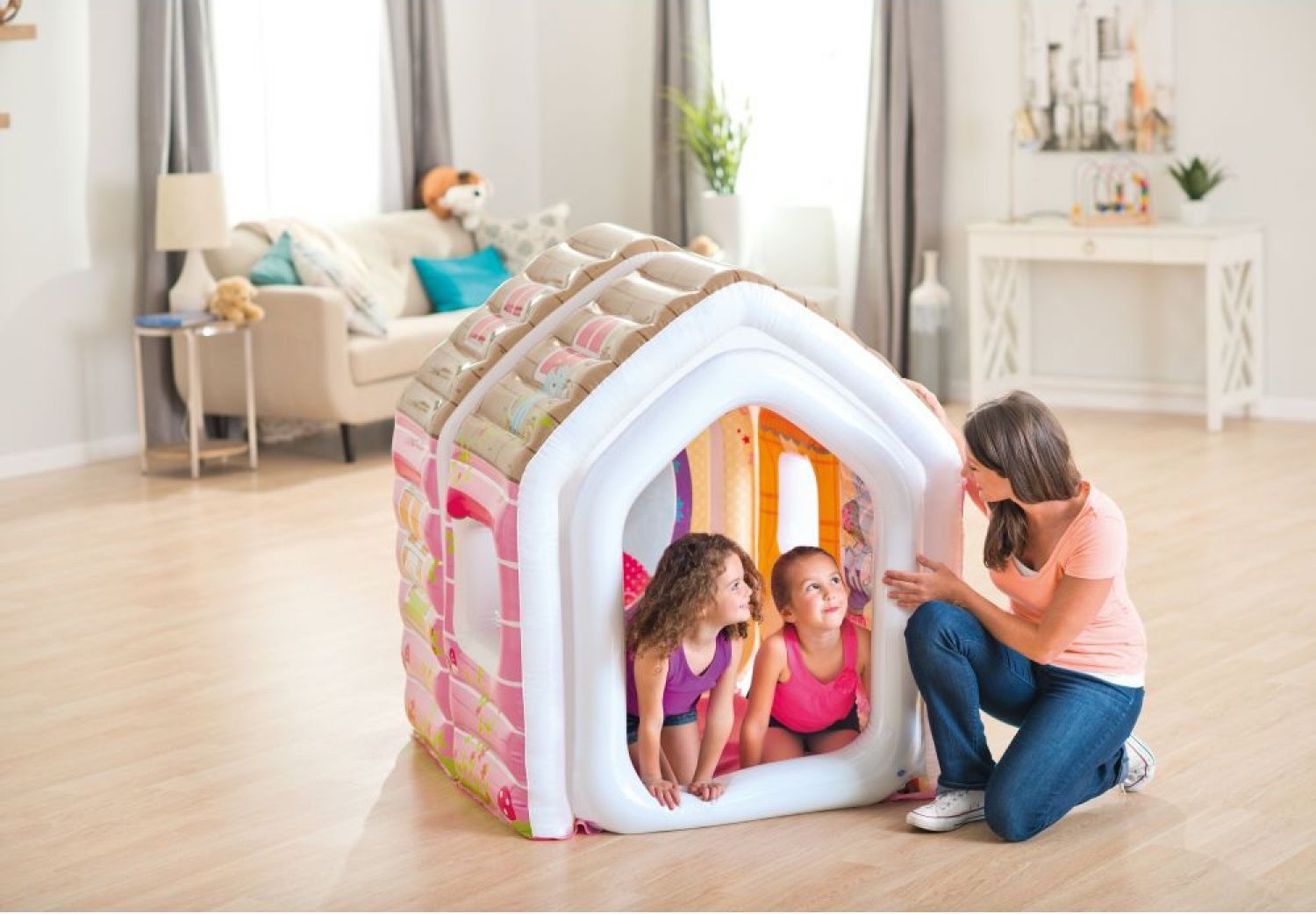 COMBO Casita Inflable Princesa Inflador 109 x 124 x 122 cm