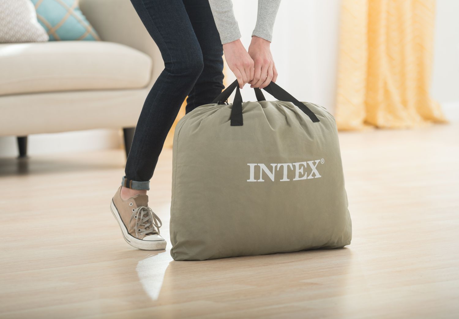 Colchon Inflable Electrico DURA-BEAM INTEX 152 x 203 x 46 cm 25056/2