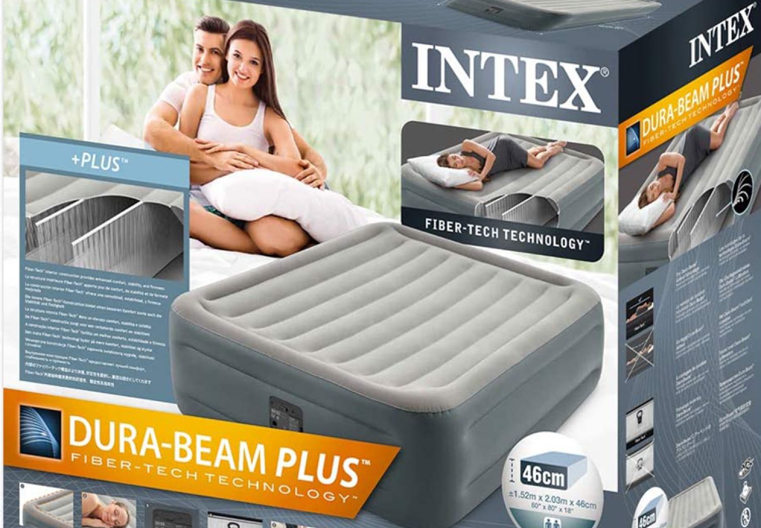 Colchon In Electrico Dura-Beam Intex 203 x 152 x 46 cm 25058/0