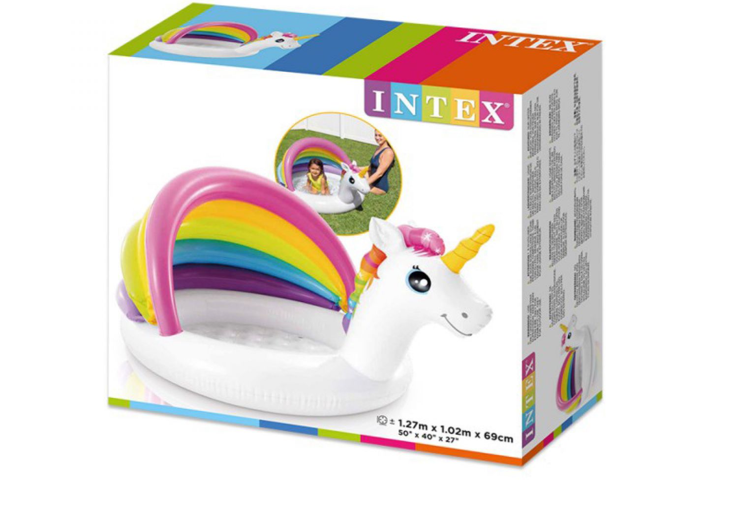 Pileta Inflable INTEX Unicornio 127 x 102  x 69 CM