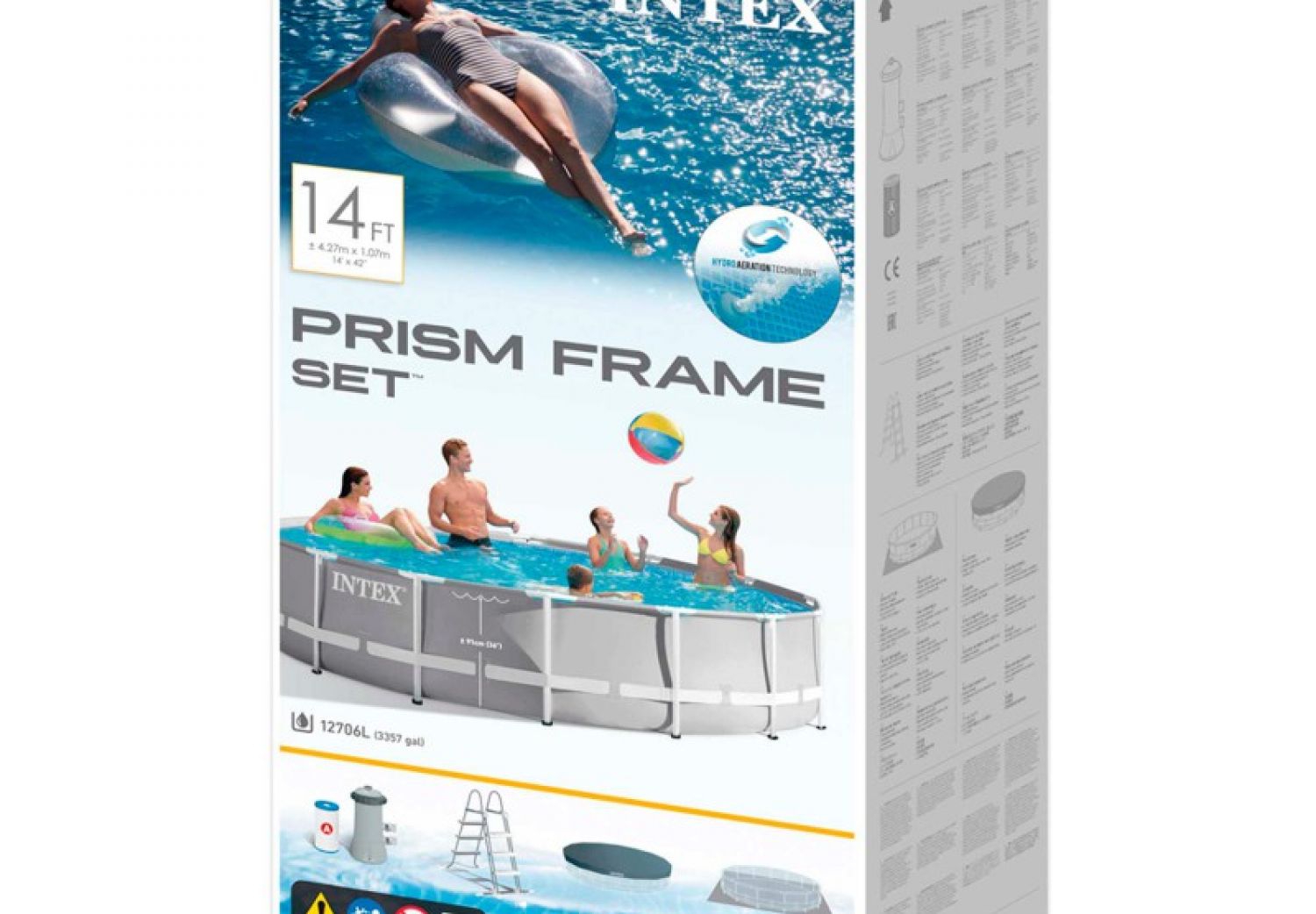 Pileta De Lona Redonda Intex Prisma Frame Premium 427 x 107 Cm 25634/4