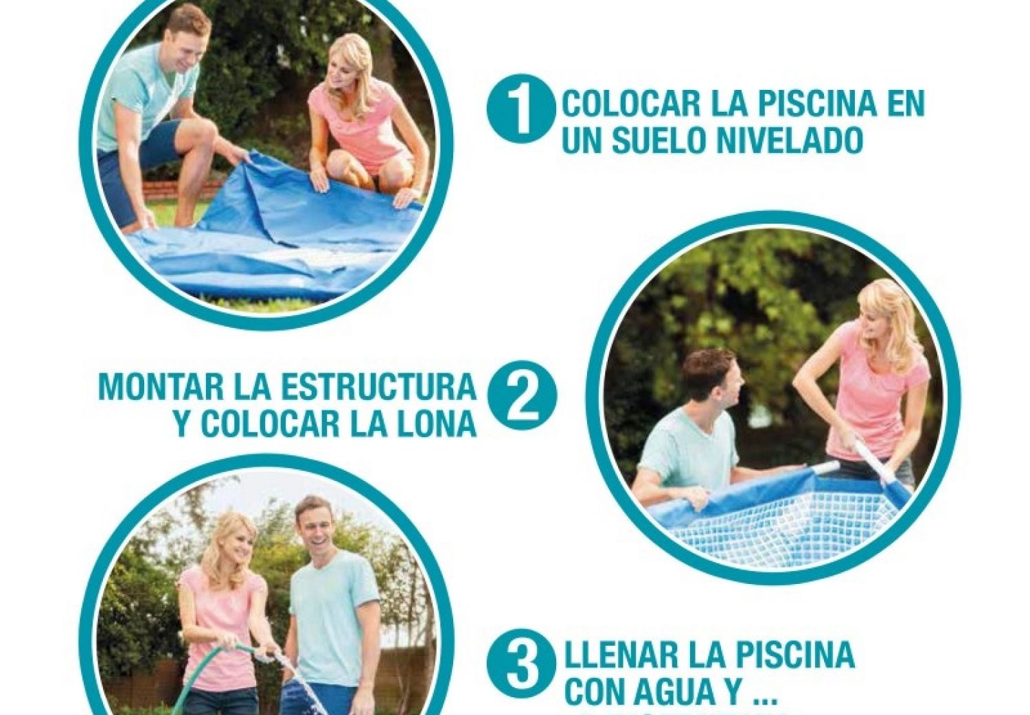 Pileta De Lona Redonda INTEX Greywood Premium 549 X 122 cm C/Bomba + Acces 25337/4