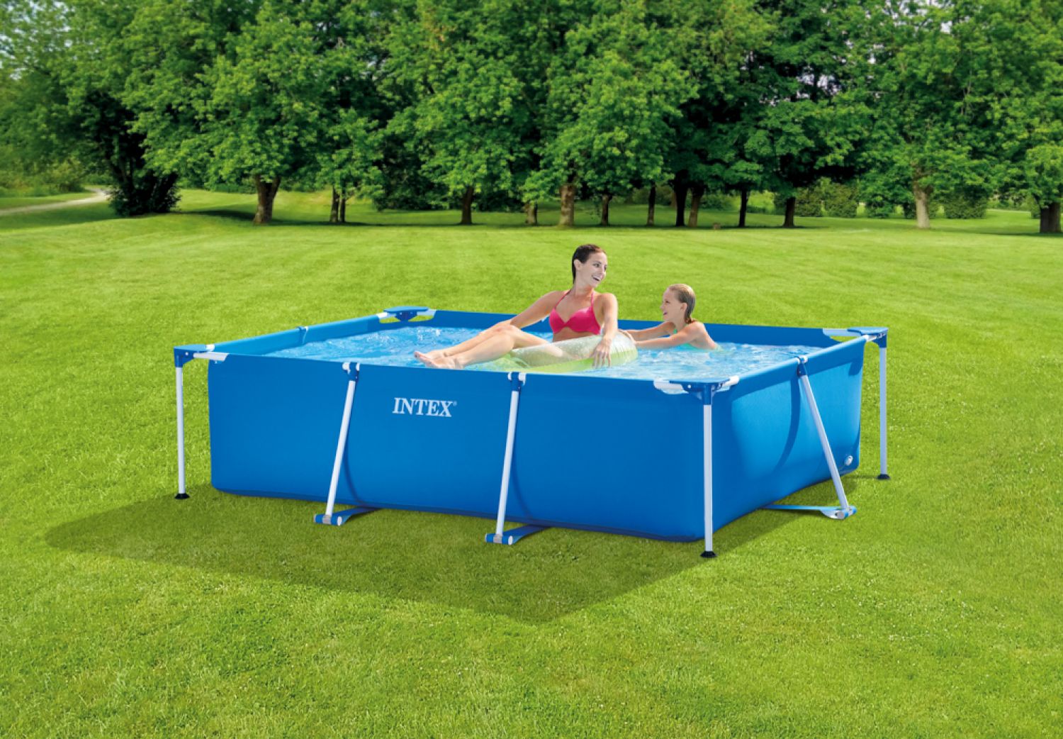Pileta De Lona Rectangular INTEX 220 x 150 x 60 Cm 1662 lts 25626/5