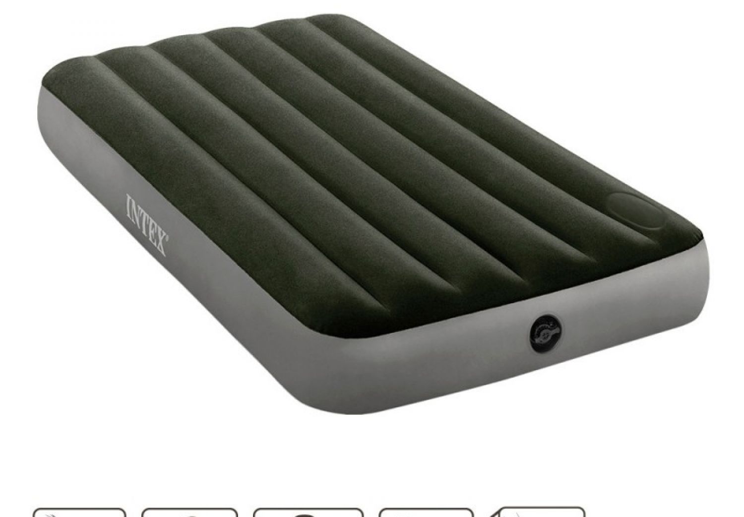 Colchon Inflable C/Inflador INTEX 99 x 191 x 25 Cm Chico 25725/5