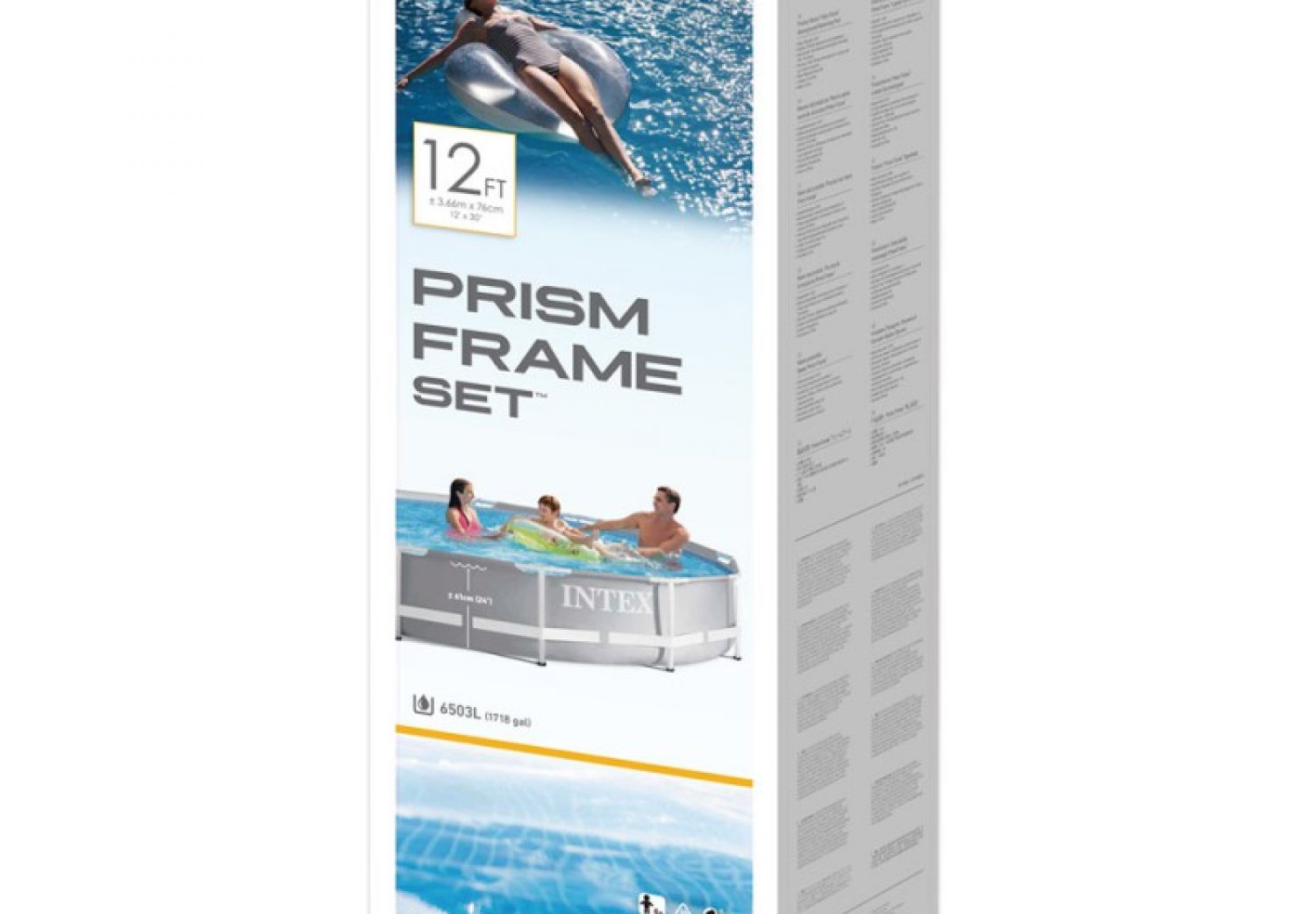 Pileta Estructural Redonda Intex Prism Frame Premium 366 X 76 Cm 25633/5