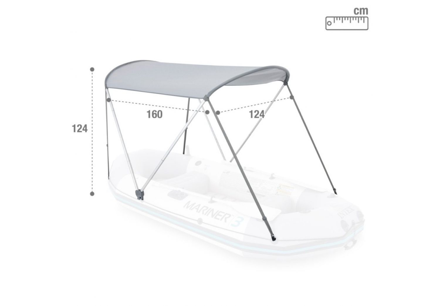 Techo para bote inflable Intex plegable 68600 26576/8