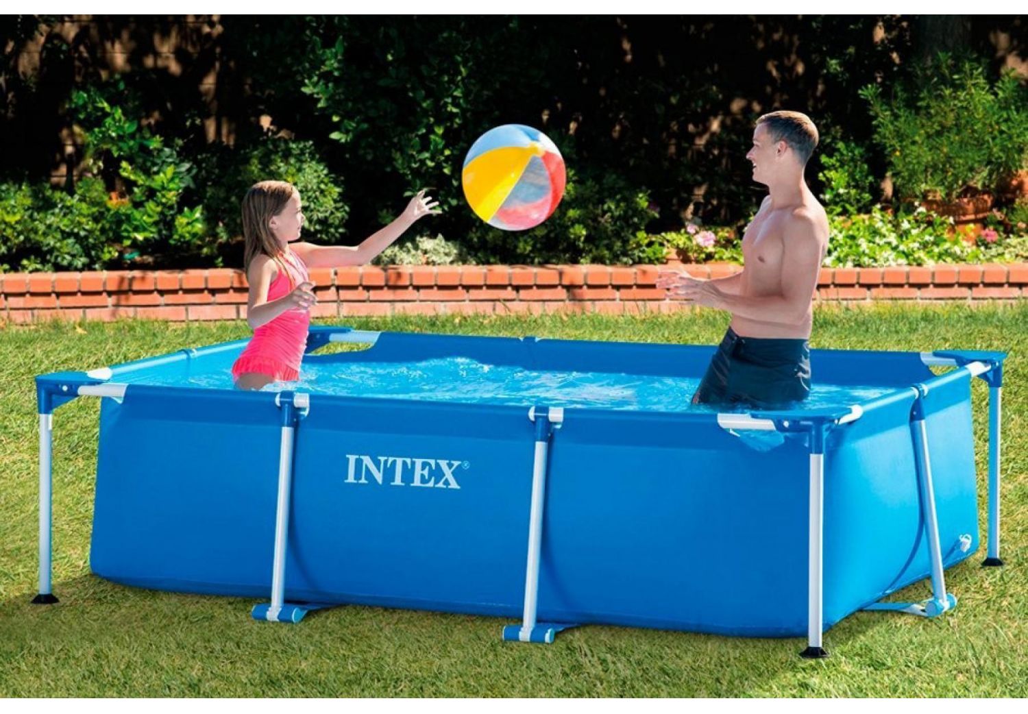 Pileta De Lona Rectangular INTEX 260 x 160 x 65 Cm 2282 Lt 17744/5