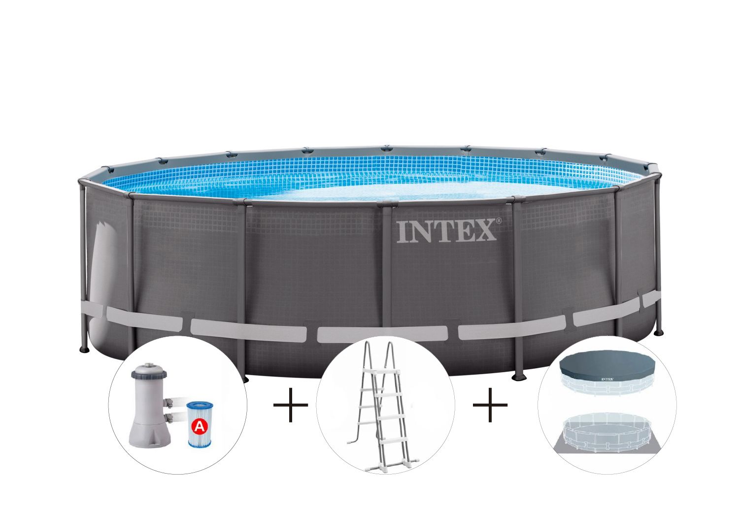 Pileta De Lona Ultra Frame 19156 Lt 488 x 122 cm + Accesorios 23857/9