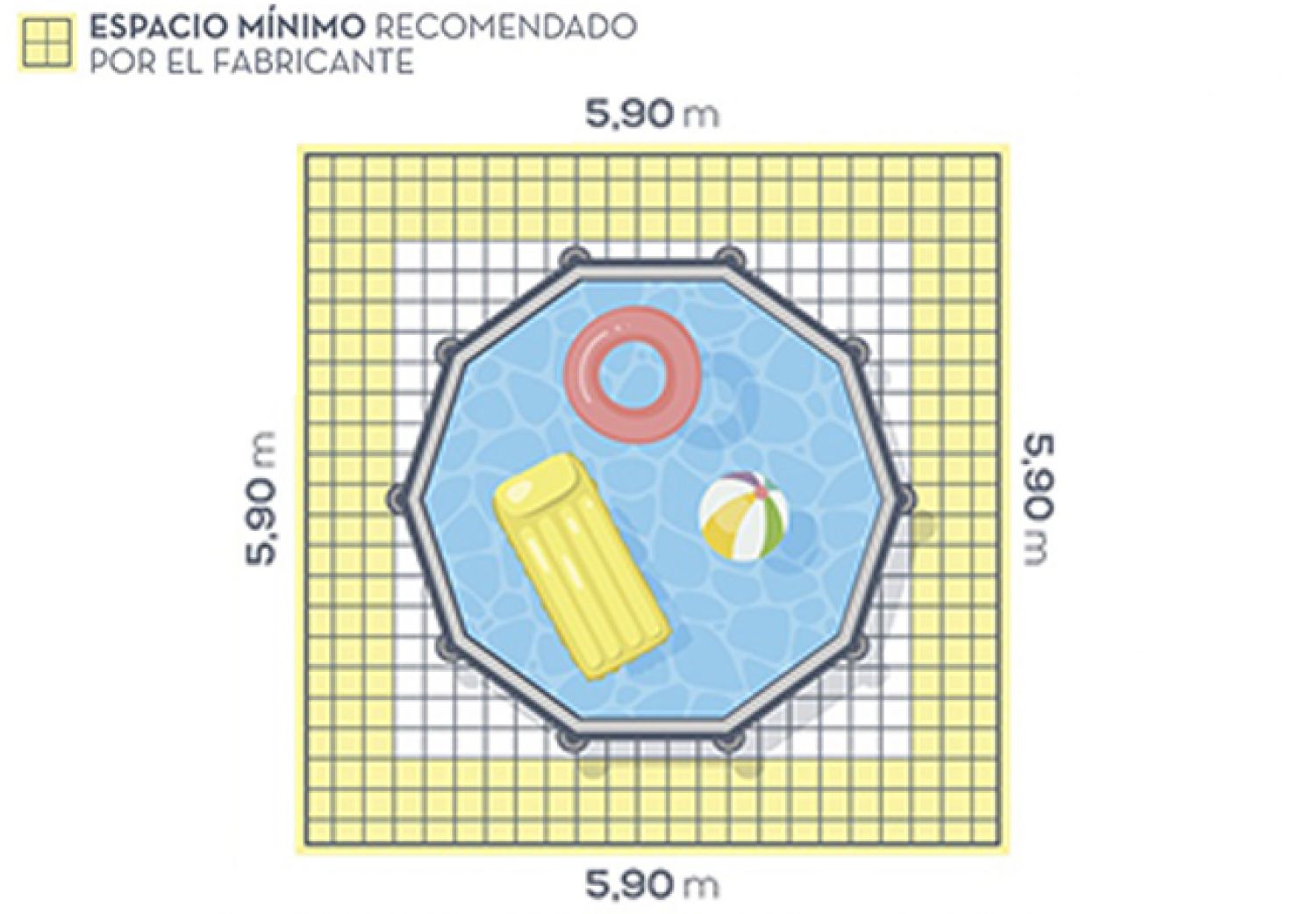 Pileta De Lona Ultra Frame 19156 Lt 488 x 122 cm + Accesorios 23857/9