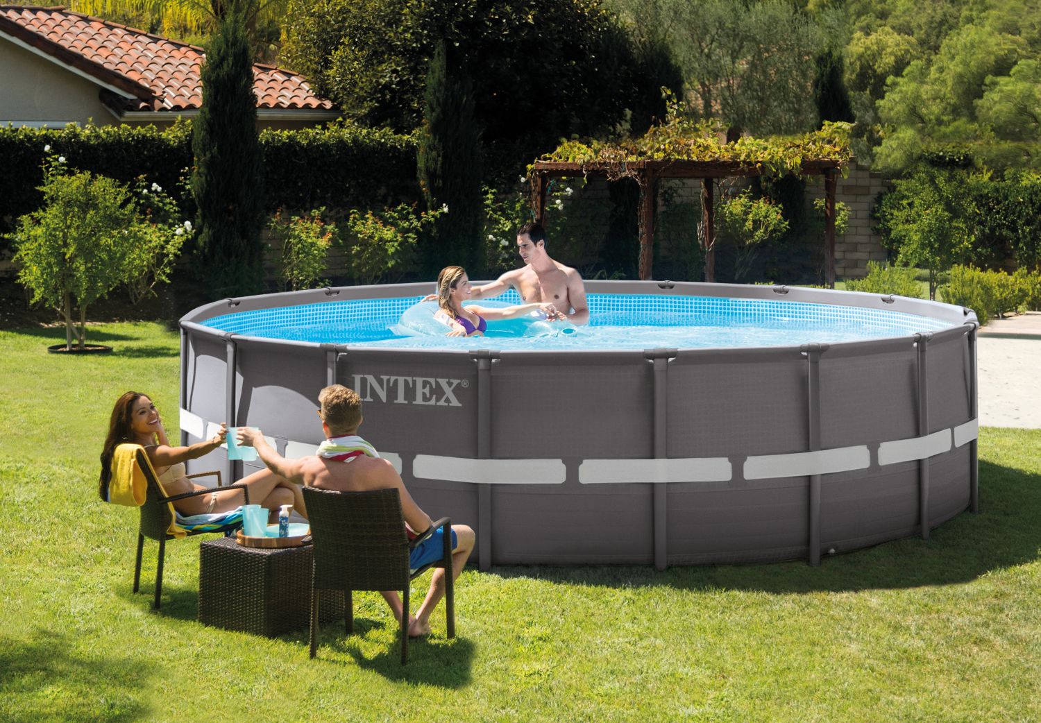Pileta De Lona Ultra Frame 19156 Lt 488 x 122 cm + Accesorios 23857/9
